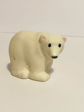 Little People White Polar Bear Animal Figure Zoo Safari Train Toy 4/$20 🛑